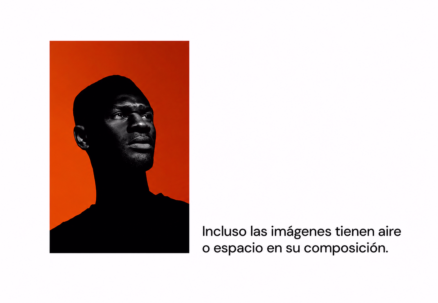 Elementos básico del diseño gráfico: Aire en fotografía.