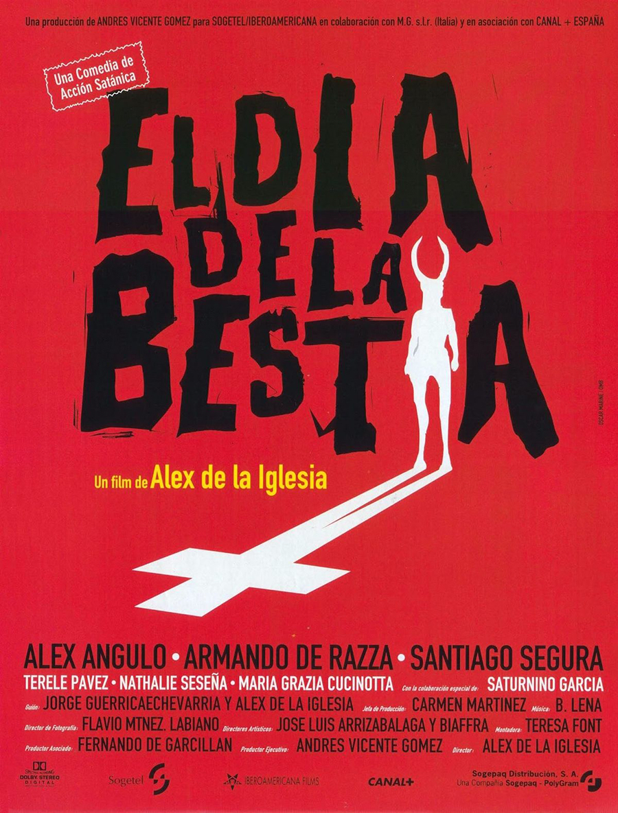 Cartel Día de la Bestia. Contraste.