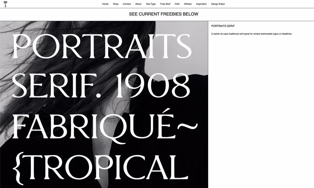 Tropicaltype en su apartado freebies tiene tipografías gratis.